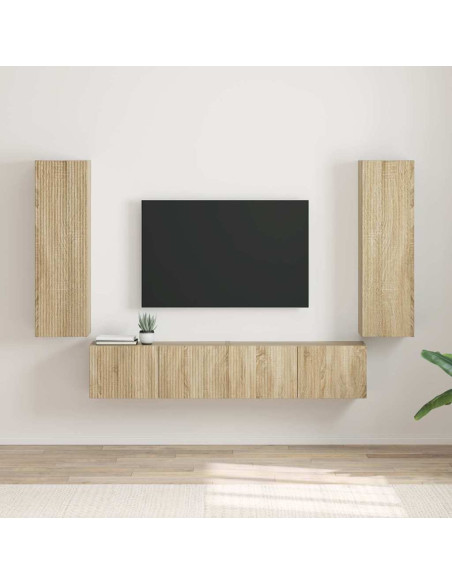 Mobile TV da parete 2 pcs Sonoma 30 x 31 x 100 cm