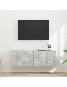 Mobile TV da parete 2 pcs Grigio cemento 59,5 x 31 x 40 cm