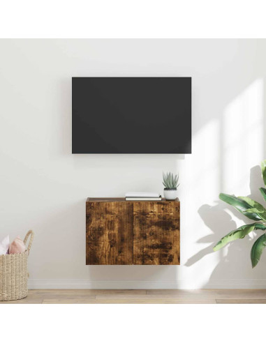Mobile TV da parete Rovere fumé 59,5 x 31 x 40 cm