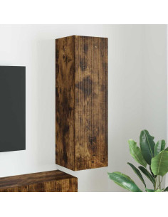 Mobile TV da parete Rovere fumé 30 x 31 x 100 cm