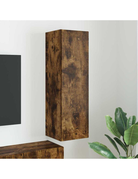 Mobile TV da parete Rovere fumé 30 x 31 x 100 cm