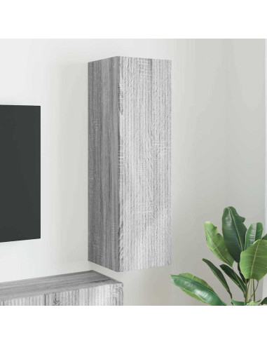 Mobile TV da parete Grigio Sonoma 30 x 31 x 100 cm