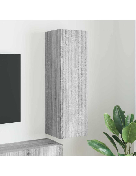 Mobile TV da parete Grigio Sonoma 30 x 31 x 100 cm