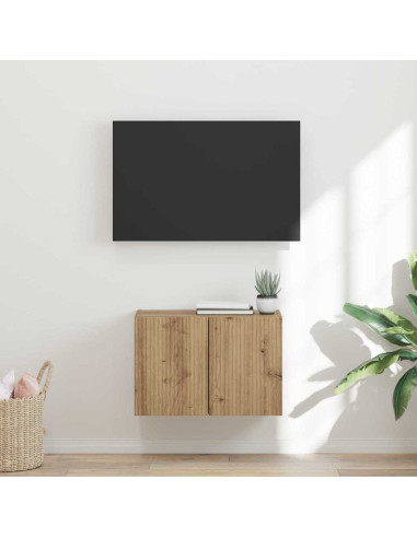 Mobile TV da parete Rovere artigianale 59,5 x 31 x 40 cm