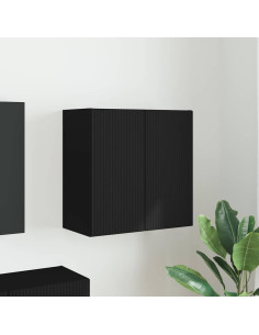 Mobile TV da parete Nero 59,5 x 31 x 60 cm Legno multistrato