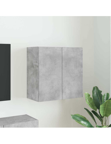 Mobile TV da parete Grigio cemento 59,5 x 31 x 60 cm