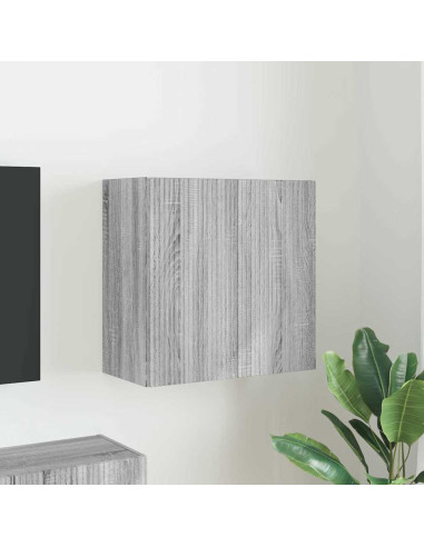 Mobile TV da parete Grigio Sonoma 59,5 x 31 x 60 cm
