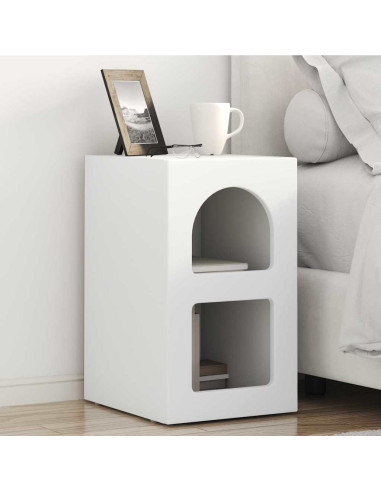 Comodino 2 pcs Bianco 29,5 x 33,5 x 50 cm Legno multistrato