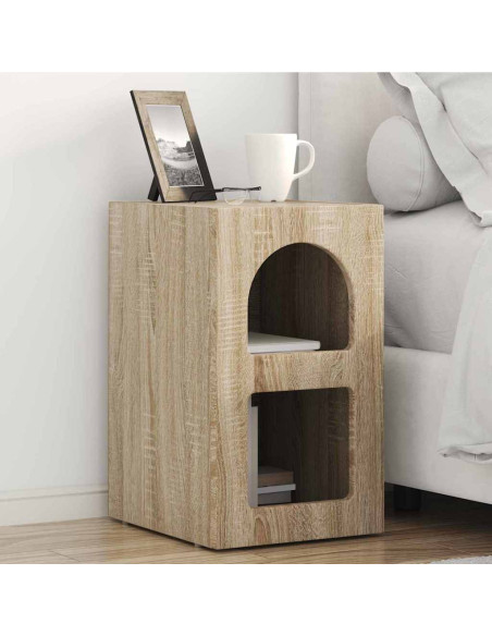 Comodino Rovere Sonoma 29,5 x 33,5 x 50 cm Legno multistrato