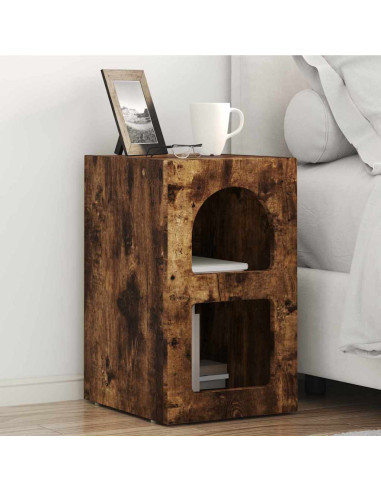 Comodino Rovere fumé 29,5 x 33,5 x 50 cm Legno multistrato