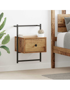 Armadio da Notte 2 pcs Legno vecchio 35 x 30 x 51 cm