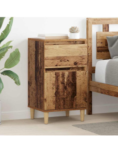 Armadio da Notte con cassetto Legno vecchio 40 x 35 x 70 cm