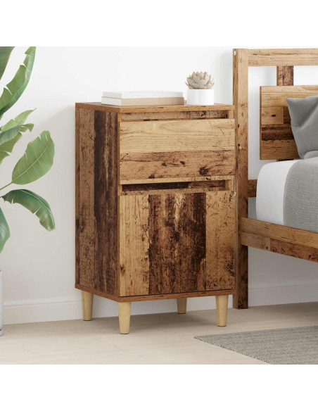 Armadio da Notte 2 pcs Legno vecchio 40 x 35 x 70 cm