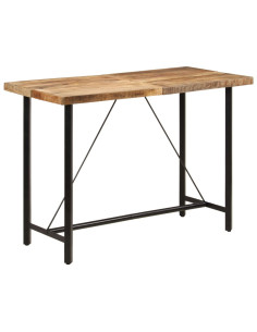 Tavolino da Bar 150x70x107 cm Legno Massello di Mango e Ferro