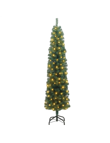 Albero di Natale artificiale con 300 LED Verde 210 cm