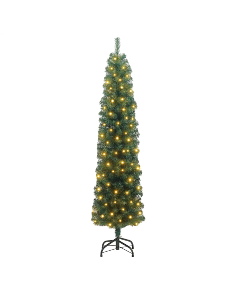 Albero di Natale artificiale con 300 LED Verde 210 cm