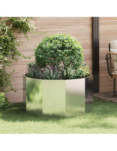 Fioriera Argento 90 x 90 x 50 cm Acciaio inossidabile