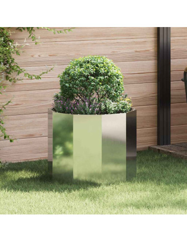Fioriera Argento 60 x 60 x 50 cm Acciaio zincato