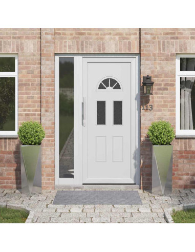 Fioriera 2 pcs Argento 30 x 30 x 75 cm Acciaio inossidabile