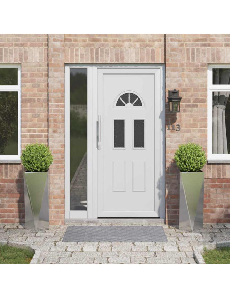 Fioriera 2 pcs Argento 30 x 30 x 75 cm Acciaio inossidabile