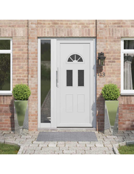 Fioriera 2 pcs Argento 30 x 30 x 75 cm Acciaio zincato