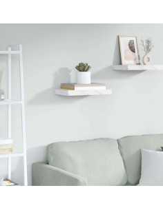 Scaffale da parete Marmo Bianco 40 x 23,5 x 4 cm