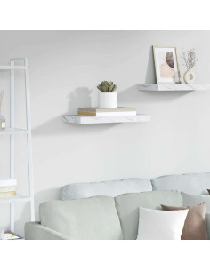 Scaffale da parete Marmo Bianco 50 x 23 x 4 cm