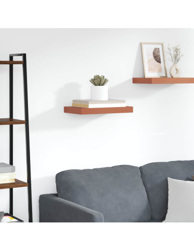 Scaffale da parete Rosso 40 x 23,5 x 4 cm Legno multistrato