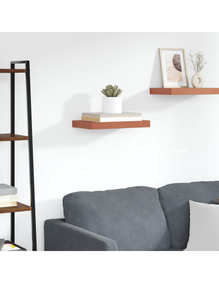 Scaffale da parete Rosso 40 x 23,5 x 4 cm Legno multistrato