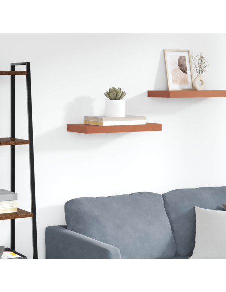 Scaffale da parete Rosso 50 x 23 x 4 cm Legno multistrato