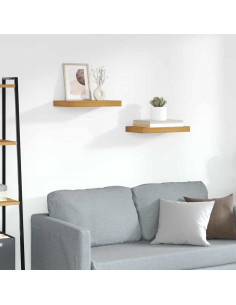 Scaffale da parete 2 pcs Marrone 40 x 23,5 x 4 cm