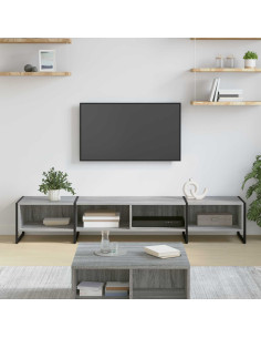 Mobile TV Grigio Sonoma 170,5 x 36 x 30,5 cm Legno multistrato