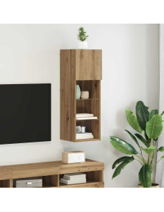 Mobile TV da Parete Rovere artigianale 30,5 x 30 x 90 cm