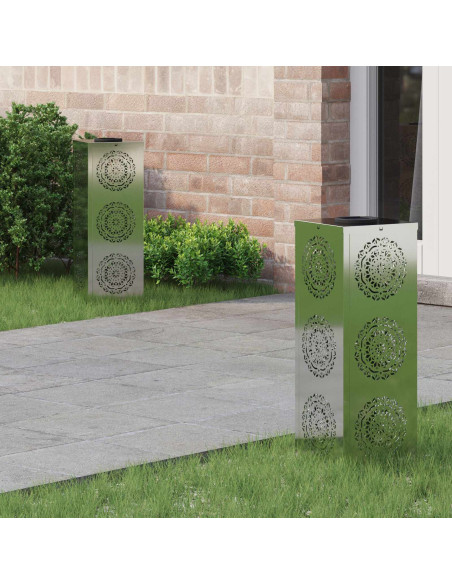 Faro LED solare per sentieri 2 pcs Ruggine