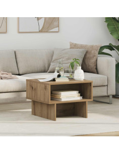 Tavolino da salotto Rovere artigianale 48 x 46 x 35 cm