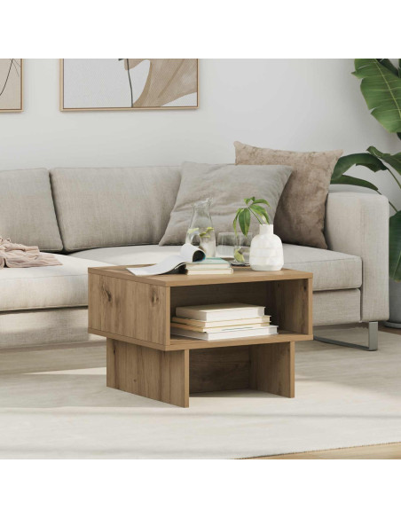 Tavolino da salotto Rovere artigianale 48 x 46 x 35 cm