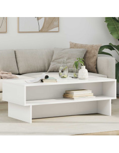 Tavolino da salotto Bianco 100 x 46 x 35 cm Legno multistrato