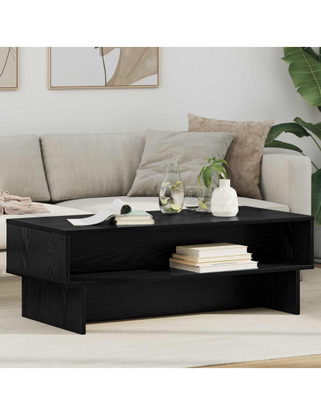 Tavolino da salotto Rovere Nero 100 x 46 x 35 cm