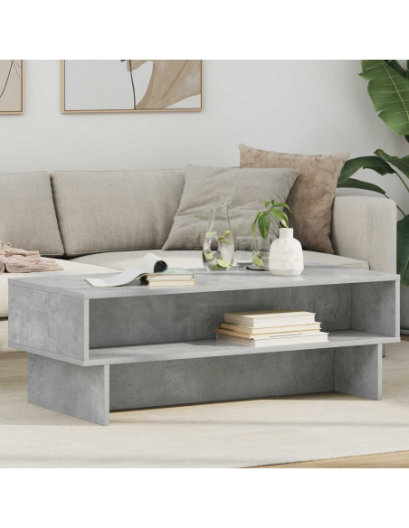 Tavolino da salotto Grigio cemento 100 x 46 x 35 cm