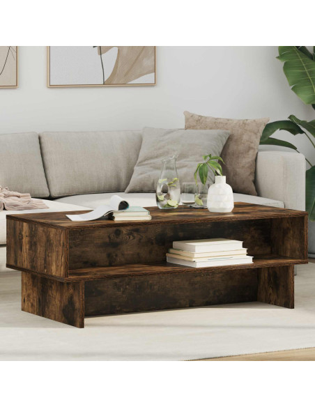 Tavolino da salotto Rovere fumé 100 x 46 x 35 cm
