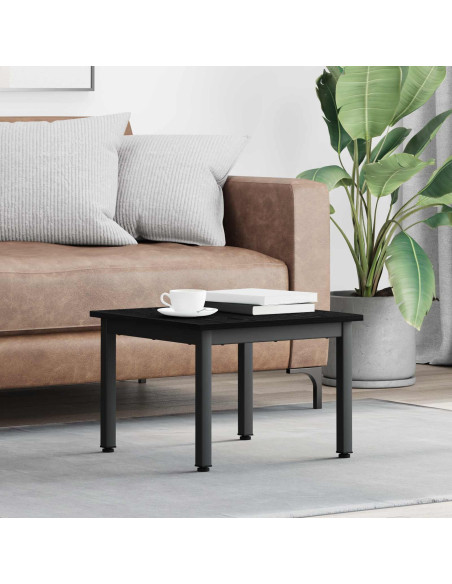 Tavolino da salotto Rovere Nero 50 x 50 x 36 cm