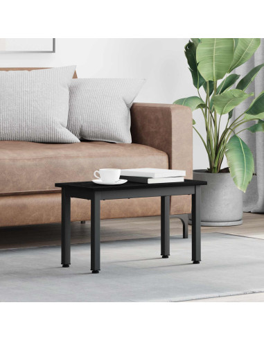 Tavolino da salotto Rovere Nero 60 x 30 x 36 cm