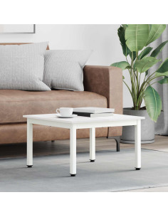 Tavolino da salotto Bianco 60 x 60 x 36 cm Pino massello