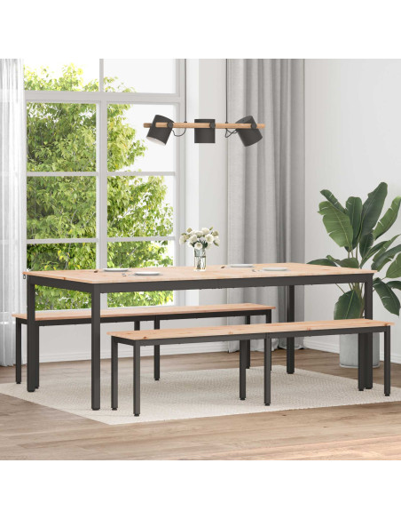 Tavolo da pranzo Naturale 200 x 100 x 75 cm Pino massello