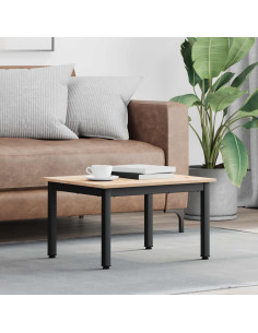 Tavolino da salotto Naturale 60 x 50 x 36 cm Pino massello