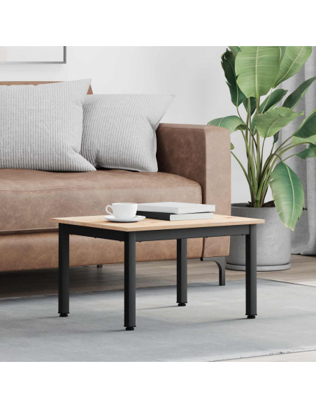 Tavolino da salotto Naturale 60 x 50 x 36 cm Pino massello