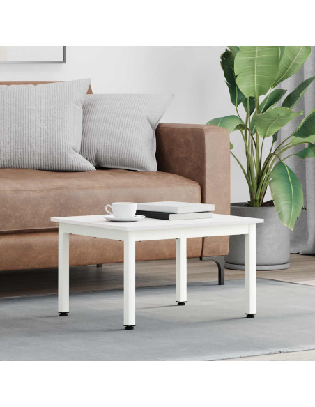 Tavolino da salotto Bianco 60 x 50 x 36 cm Pino massello