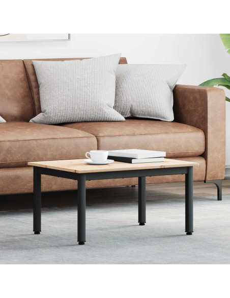 Tavolino da salotto Naturale 60 x 50 x 36 cm Pino massello