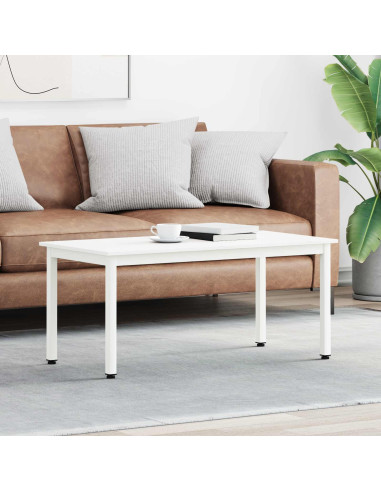 Tavolino da salotto Bianco 100 x 50 x 45 cm Pino massello