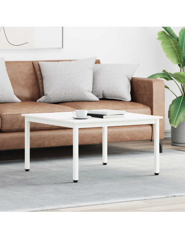 Tavolino da salotto Bianco 80 x 80 x 45 cm Pino massello